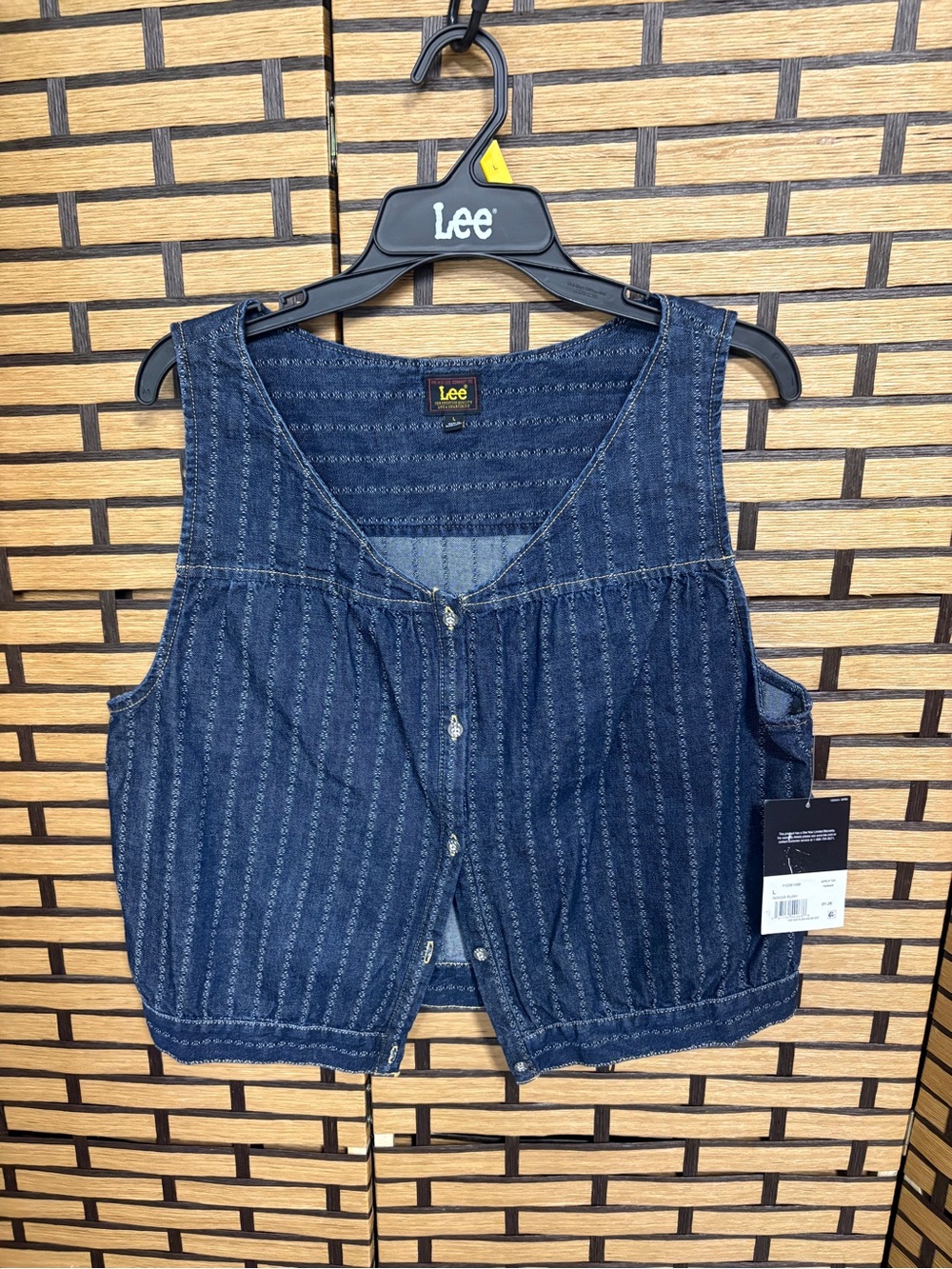 Lee Denim vest size large